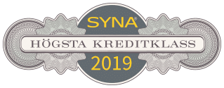 SYNA Högsta kreditklass 2019